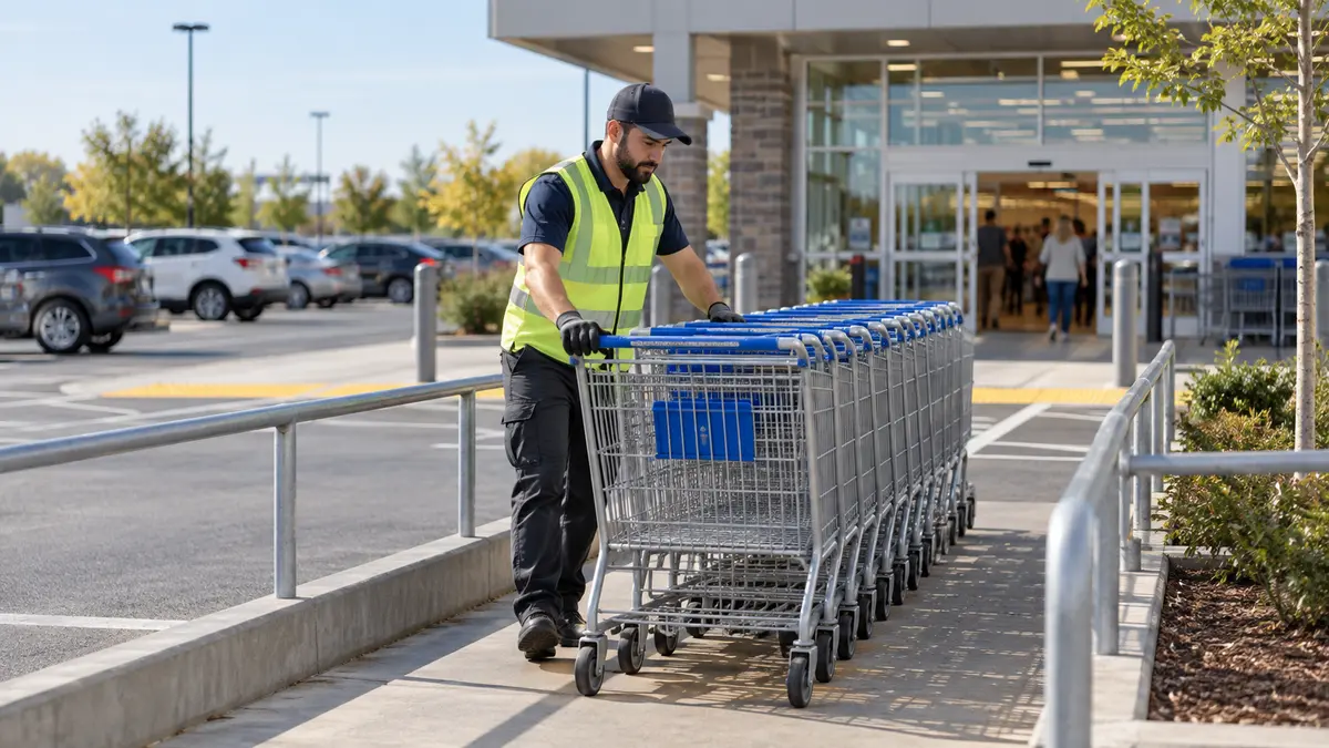 Recolector de carritos de supermercado: tareas y condiciones