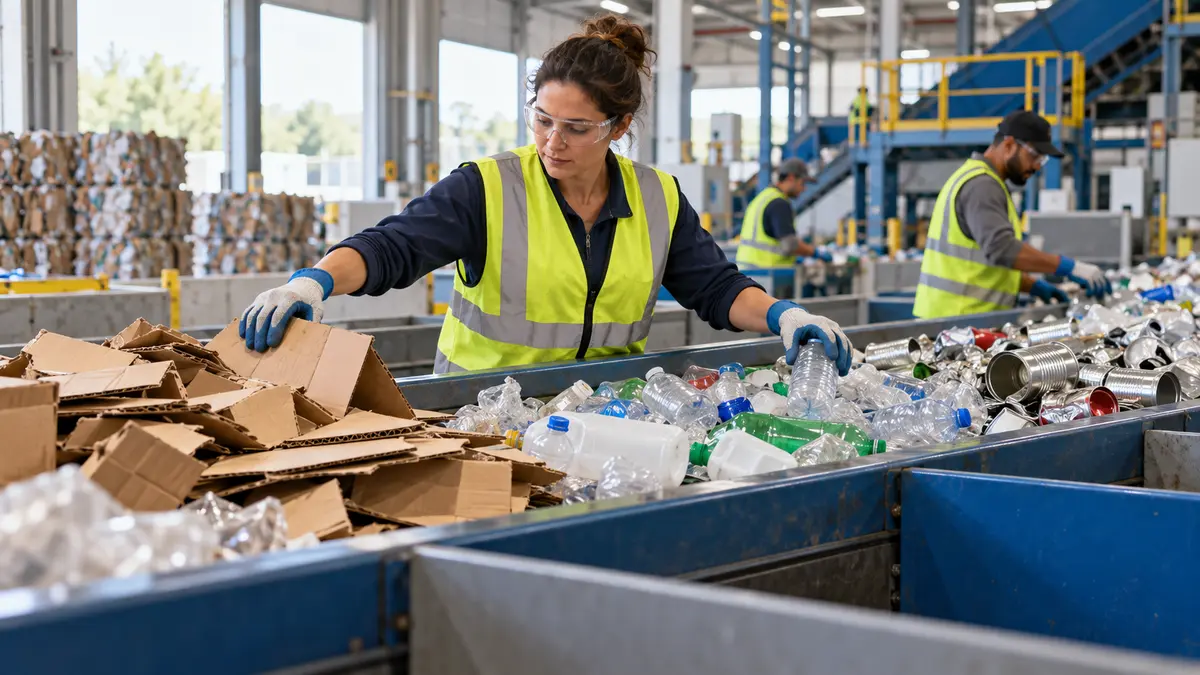 Clasificador de materiales reciclables: tareas y cuidados