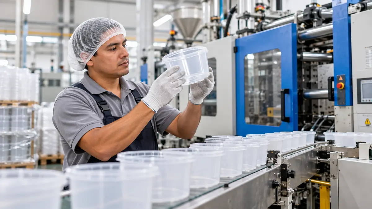 Operario de producción de plásticos: tareas de apoyo y puestos de máquina
